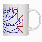 Line  Red Blue Circle White Mugs Right