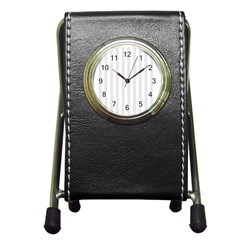 Main Field Football Sport Gray Pen Holder Desk Clocks by Alisyart