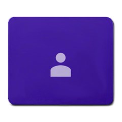 Man Grey Purple Sign Large Mousepads