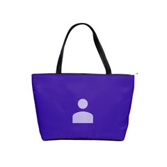 Man Grey Purple Sign Shoulder Handbags