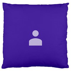 Man Grey Purple Sign Large Cushion Case (two Sides)