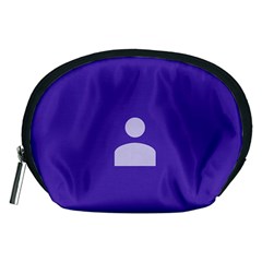 Man Grey Purple Sign Accessory Pouches (medium) 