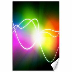 Lines Wavy Ight Color Rainbow Colorful Canvas 20  X 30  
