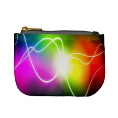 Lines Wavy Ight Color Rainbow Colorful Mini Coin Purses by Alisyart