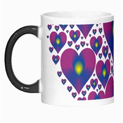 Heart Love Valentine Purple Gold Morph Mugs