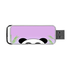 Panda Happy Birthday Pink Face Smile Animals Flower Purple Green Portable Usb Flash (two Sides)