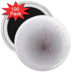 Physical Chemistry Circle Red Grey 3  Magnets (100 Pack) by Alisyart