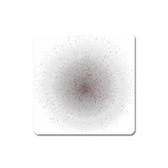 Physical Chemistry Circle Red Grey Square Magnet by Alisyart