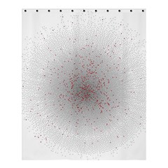Physical Chemistry Circle Red Grey Shower Curtain 60  X 72  (medium) 