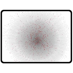 Physical Chemistry Circle Red Grey Double Sided Fleece Blanket (large) 