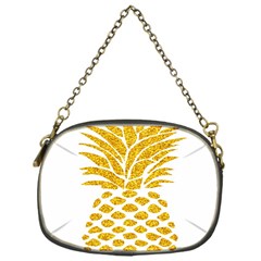 Pineapple Glitter Gold Yellow Fruit Chain Purses (one Side) 