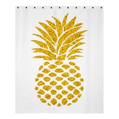 Pineapple Glitter Gold Yellow Fruit Shower Curtain 60  X 72  (medium) 