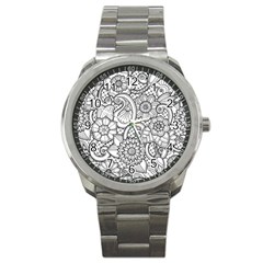 These Flowers Need Colour! Sport Metal Watch