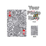 These Flowers Need Colour! Playing Cards 54 (Mini)  Front - Heart9