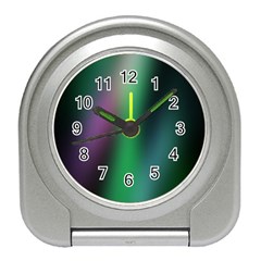 Course Gradient Color Pattern Travel Alarm Clocks by Simbadda