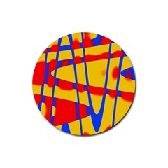 Graphic Design Graphic Design Rubber Round Coaster (4 pack) 