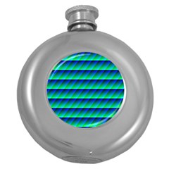 Background Texture Structure Color Round Hip Flask (5 oz)