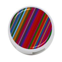 Color Stripes Pattern 4-port Usb Hub (two Sides)  by Simbadda