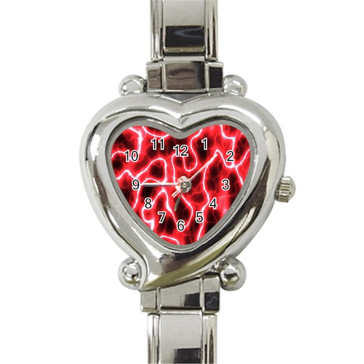Pattern Background Abstract Heart Italian Charm Watch