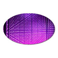 Pattern Light Color Structure Oval Magnet by Simbadda