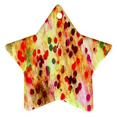 Background Color Pattern Abstract Star Ornament (two Sides) by Simbadda