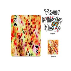 Background Color Pattern Abstract Playing Cards 54 (mini)  by Simbadda