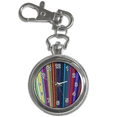 Multi Colored Lines Key Chain Watches by Simbadda