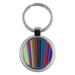 Multi Colored Lines Key Chains (round)  by Simbadda