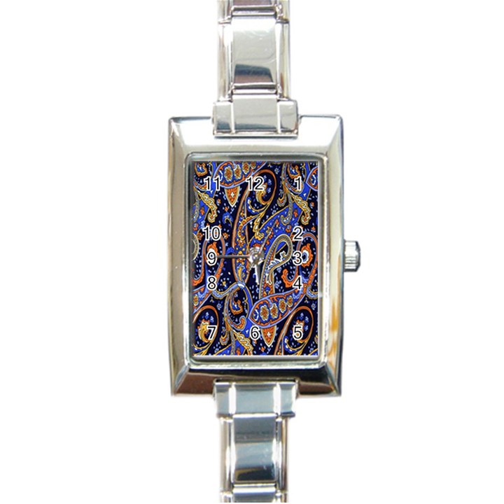 Pattern Color Design Texture Rectangle Italian Charm Watch