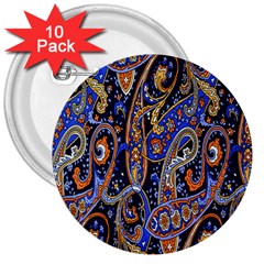 Pattern Color Design Texture 3  Buttons (10 pack) 