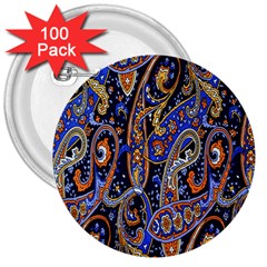 Pattern Color Design Texture 3  Buttons (100 pack) 