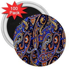 Pattern Color Design Texture 3  Magnets (100 pack)
