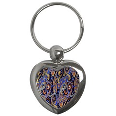 Pattern Color Design Texture Key Chains (Heart) 