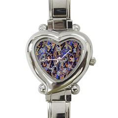 Pattern Color Design Texture Heart Italian Charm Watch