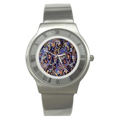 Pattern Color Design Texture Stainless Steel Watch