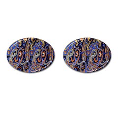 Pattern Color Design Texture Cufflinks (Oval)