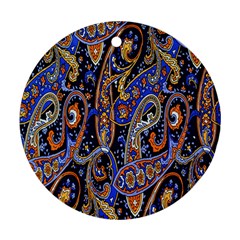 Pattern Color Design Texture Round Ornament (Two Sides)