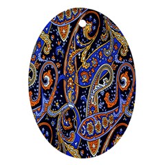 Pattern Color Design Texture Oval Ornament (Two Sides)