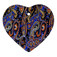 Pattern Color Design Texture Heart Ornament (Two Sides)