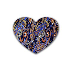Pattern Color Design Texture Rubber Coaster (Heart) 