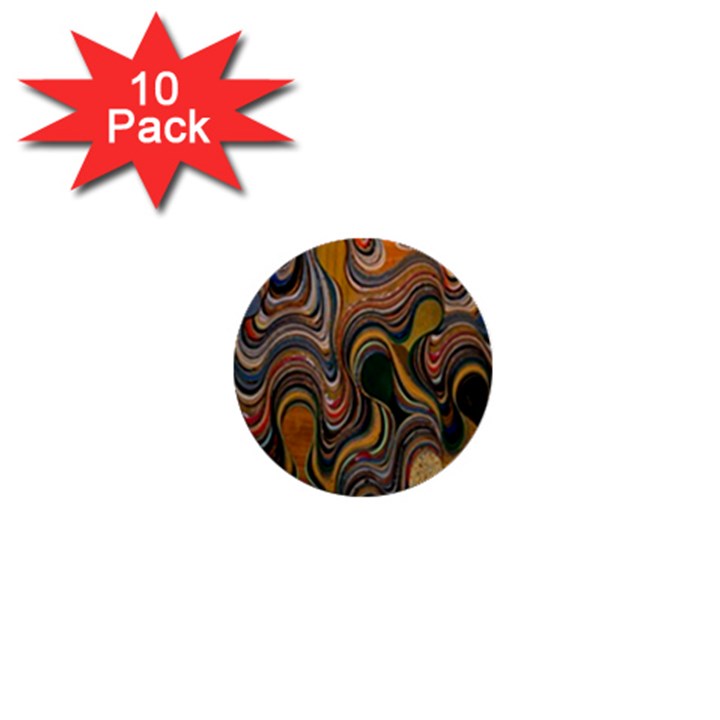 Swirl Colour Design Color Texture 1  Mini Buttons (10 pack) 