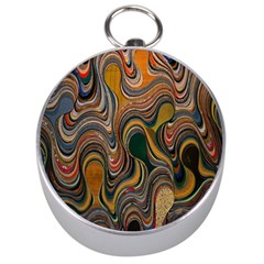 Swirl Colour Design Color Texture Silver Compasses by Simbadda