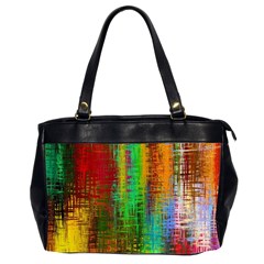 Color Abstract Background Textures Office Handbags (2 Sides) 