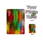 Color Abstract Background Textures Playing Cards 54 (Mini)  Front - DiamondQ