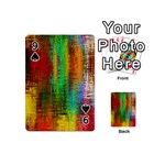 Color Abstract Background Textures Playing Cards 54 (Mini)  Front - Spade9