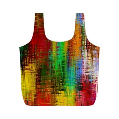 Color Abstract Background Textures Full Print Recycle Bags (M) 