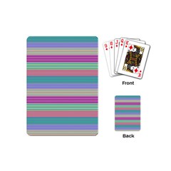 Backgrounds Pattern Lines Wall Playing Cards (mini)  by Simbadda