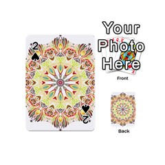 Intricate Flower Star Playing Cards 54 (mini) 