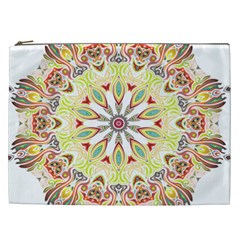 Intricate Flower Star Cosmetic Bag (xxl) 