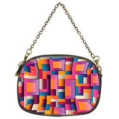 Abstract Background Geometry Blocks Chain Purses (two Sides)  by Simbadda